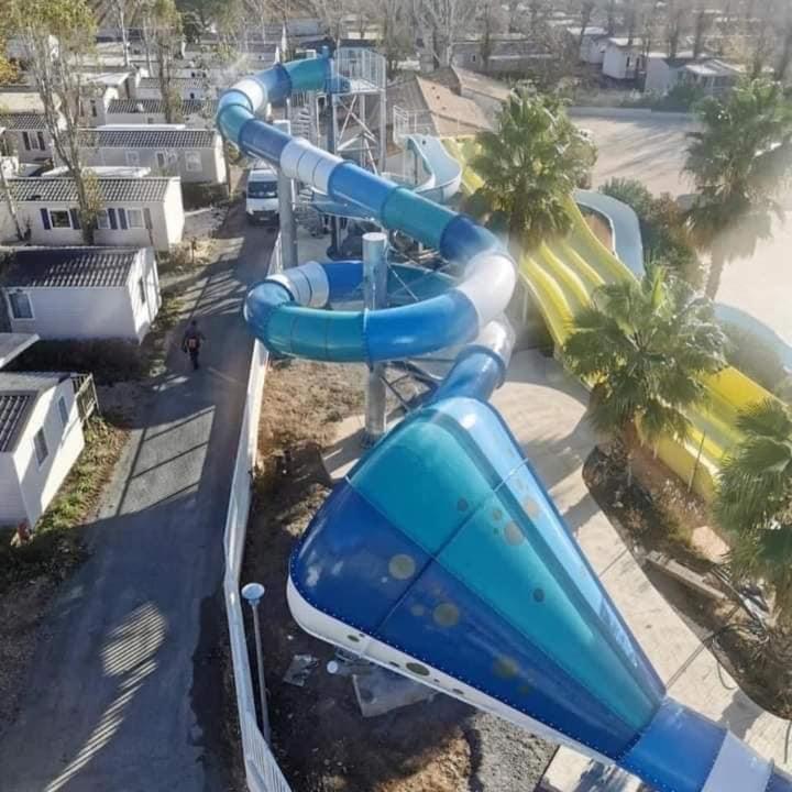 Mobilhome La Carabasse Vias Plage Bagian luar foto