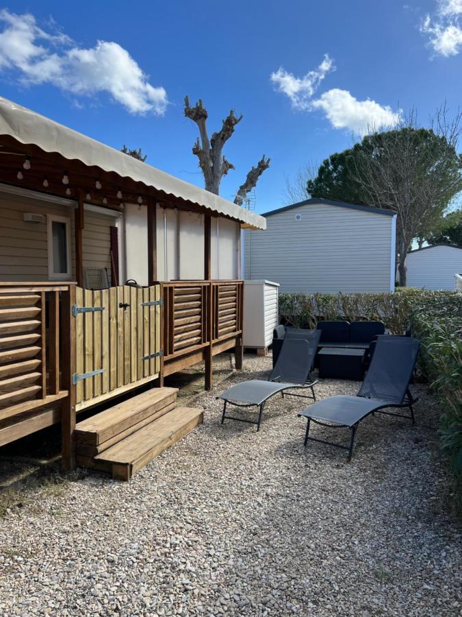 Mobilhome La Carabasse Vias Plage Bagian luar foto
