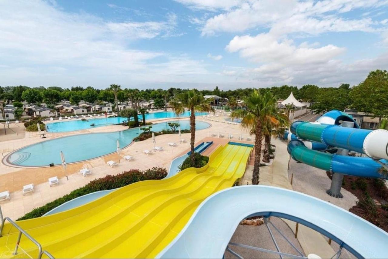 Mobilhome La Carabasse Vias Plage Bagian luar foto