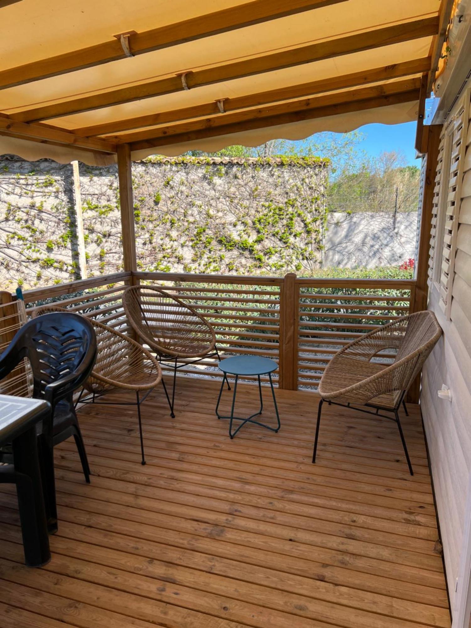 Mobilhome La Carabasse Vias Plage Bagian luar foto